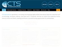 Tablet Screenshot of ctsinternational.com